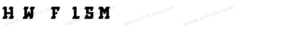 HanWang FangLiSuMedi字体转换